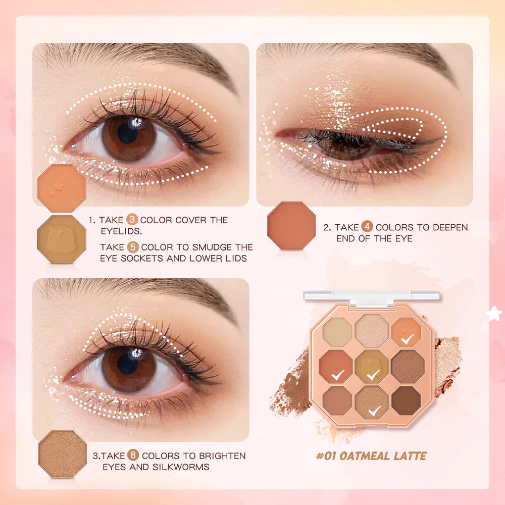 Banxeer Eyeshadow 9 Colour Eyeshadow Pallete