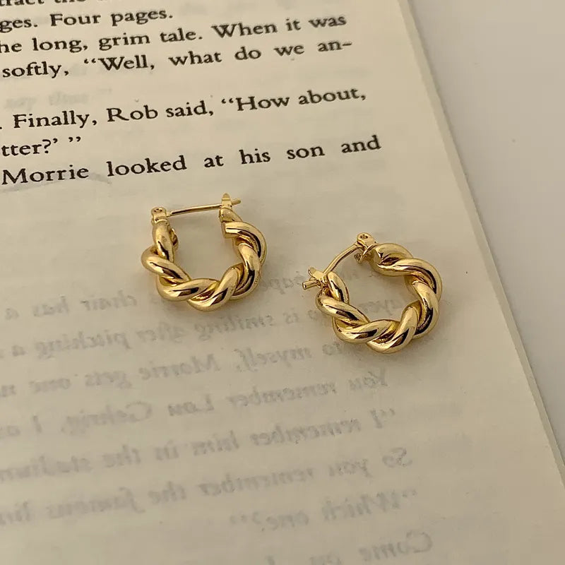 Twisted Hoop Earrings