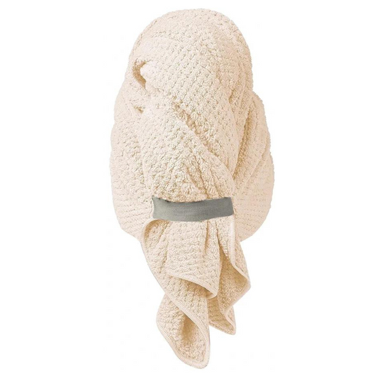 Large Microfiber Hair Towel- Cream