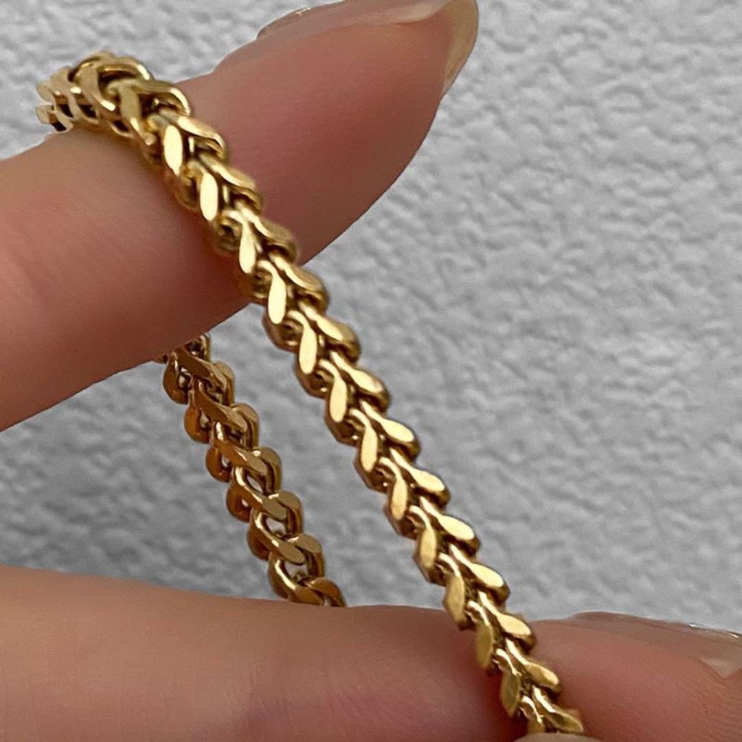 18K Gold Plated Bracelet with Adjustable Strap