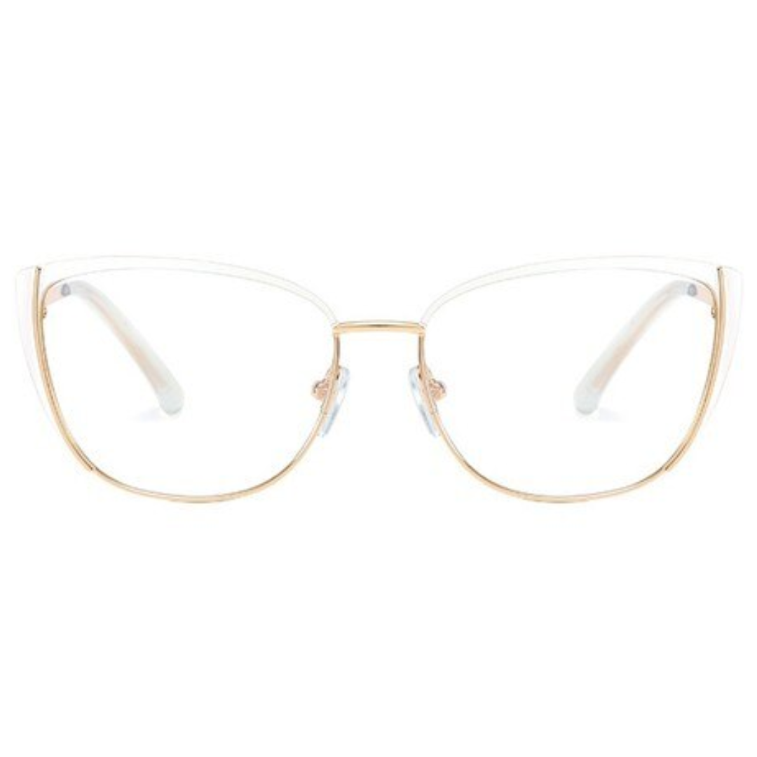 Cat Eye Anti-Blue Light Glasses - White
