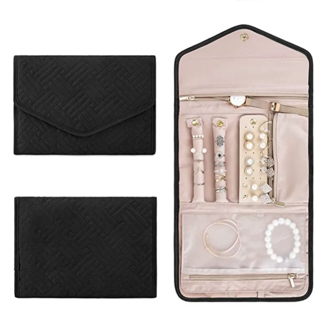 Kandy Rose Foldable Soft Jewellery Organizer- Large