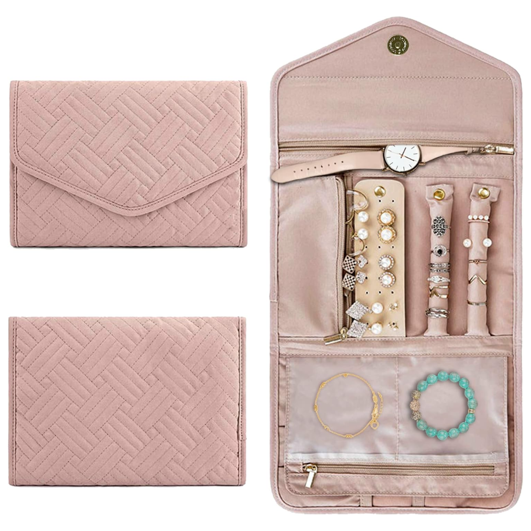 Kandy Rose Foldable Soft Jewellery Organizer- Large