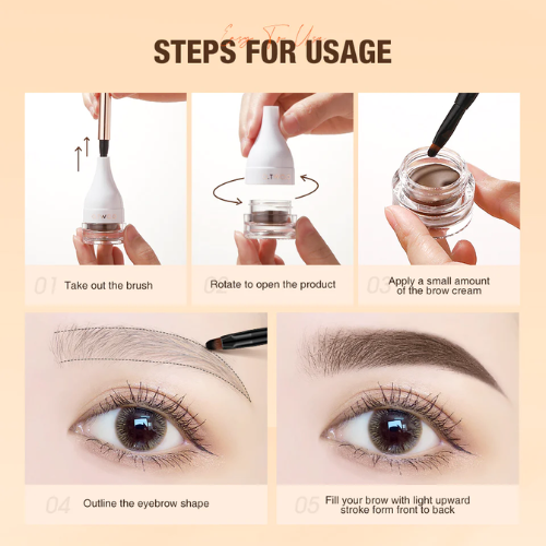 O.TWO.O Natural Shaping Dyeing Eyebrow Cream