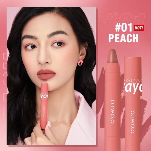 O.TWO.O Velvet Matte Crayon Lipstick