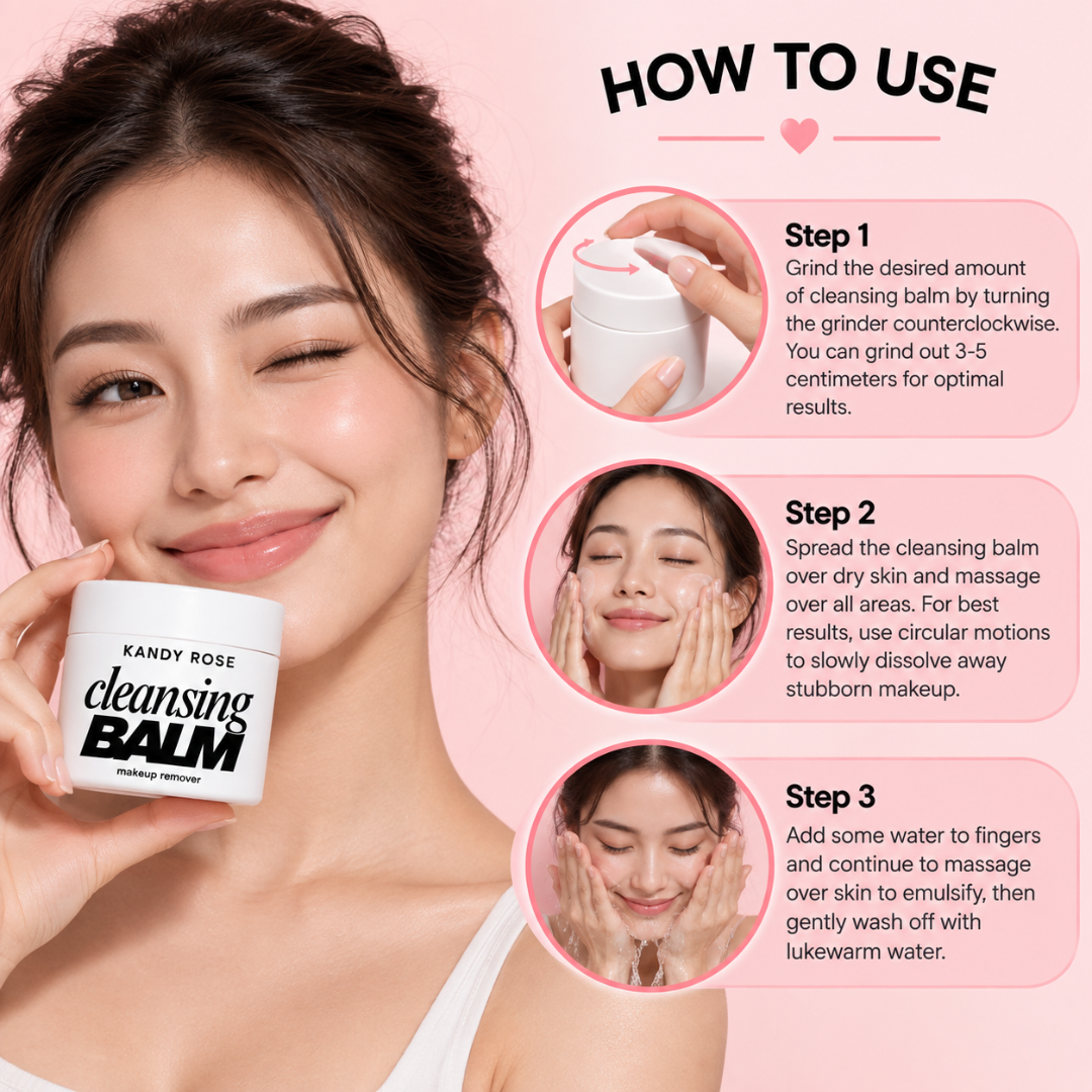 Kandy Rose Cleansing Balm Makeup Remover - 40g