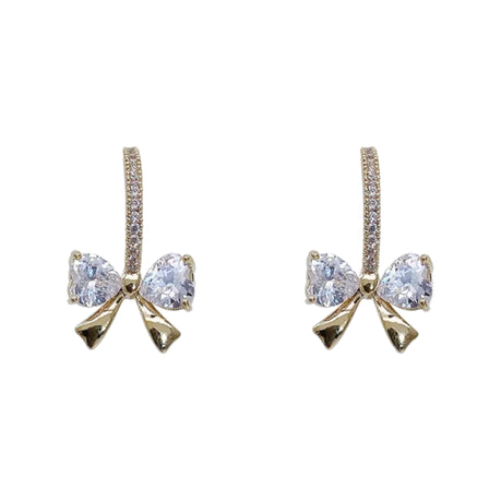 18K Gold Plated Bow Earrings