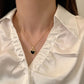 Black Heart Pendant Necklace Set