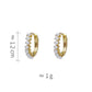 Chic Minimalist Pearl Huggies