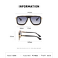 Vintage Square Sunglasses - Black