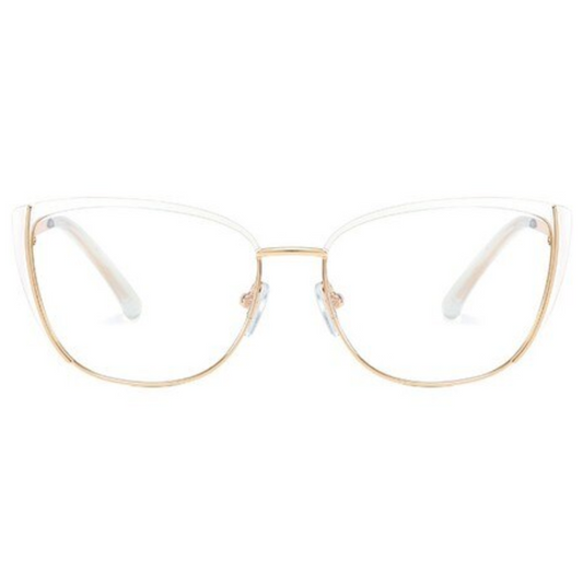 Cat Eye Anti-Blue Light Glasses - White