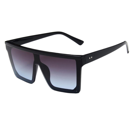 Luxury Oversized Square Sunglasses- Black