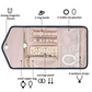 Kandy Rose Foldable Soft Jewellery Organizer- Large