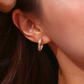 Square Zircon Hoop Earrings