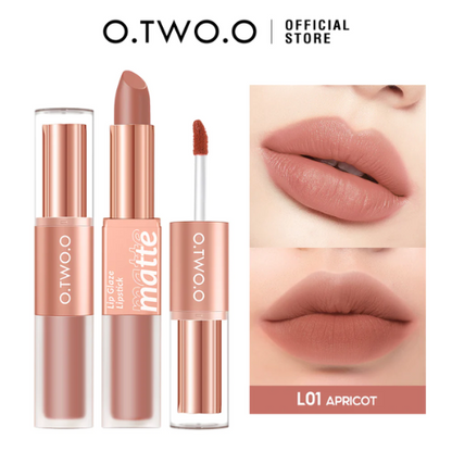 O.TWO.O 2 in 1 Matte Lipstick and Lip Glaze