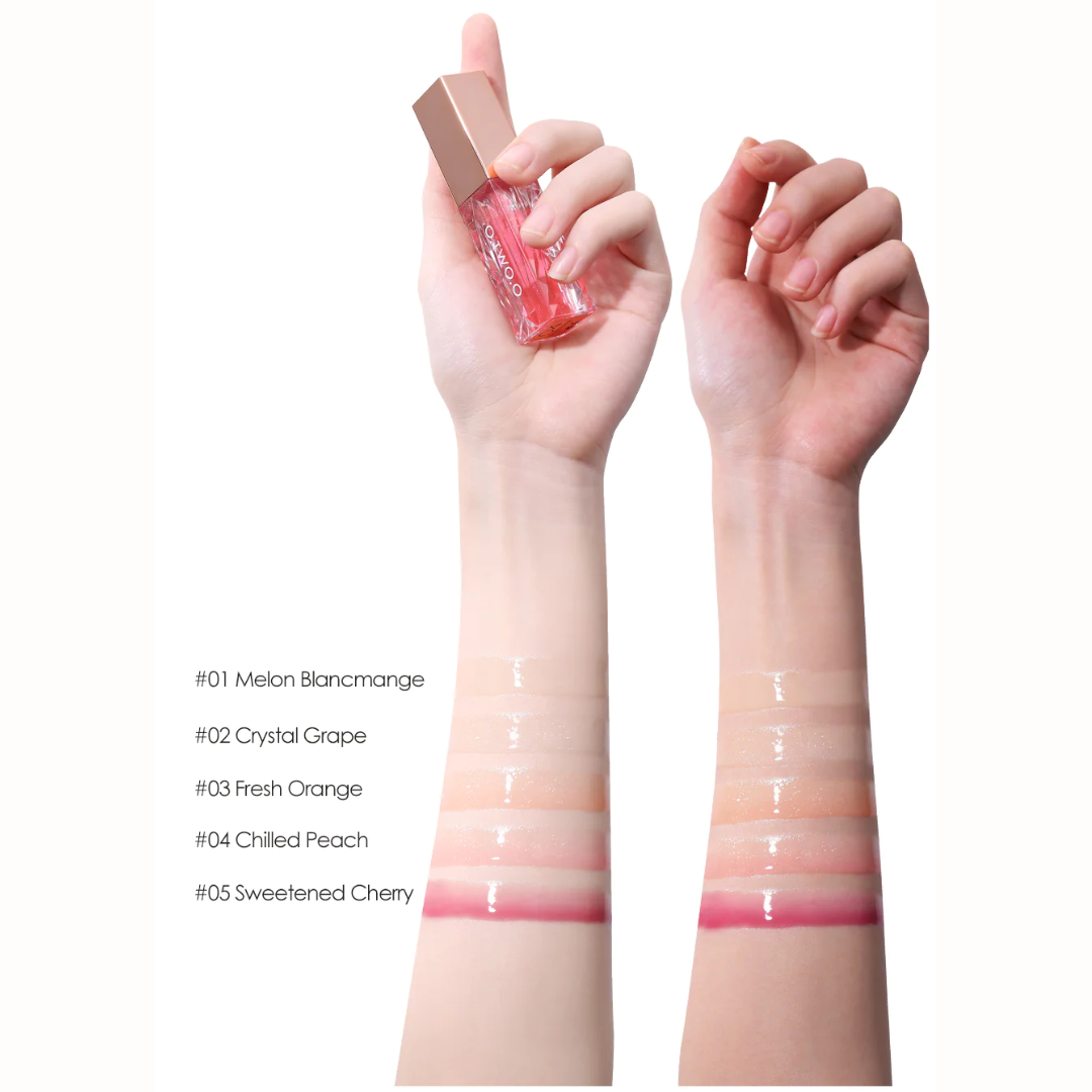 O.TWO.O New Arrival Clear Crystal Berry Lip Gloss