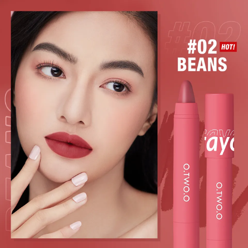 O.TWO.O Velvet Matte Crayon Lipstick